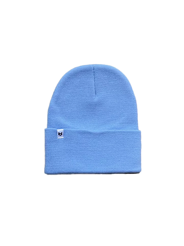 Gorro de lana mora azul