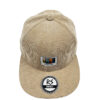 Gorra plana beige corduroy - Imagen 3