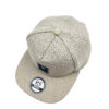 Gorra plana beige tejida RyS