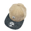 Gorra plana beige corduroy gris moteado - Imagen 3