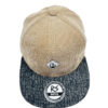 Gorra plana beige corduroy gris moteado - Imagen 2