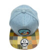 Gorra plana jean cuadros - Imagen 2