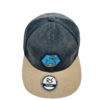 Gorra plana gris oscuro- corduroy beige - Imagen 2