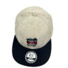 Gorra plana beige-negro drill - Imagen 2