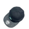 Gorra plana negro gris moteado