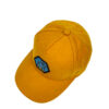 Gorra de teja curva mostaza palmeras