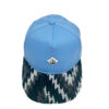 Gorra de teja curva azul visera tela tejida - Imagen 2