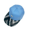 Gorra de teja curva azul visera tela tejida - Imagen 3