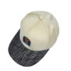 Gorra de teja curva beige-café plateado - Imagen 3