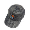 Gorra de teja curva café- plateado - Imagen 3