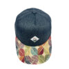 Gorra de teja curva gris flores - Imagen 2