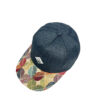 Gorra de teja curva gris flores - Imagen 3