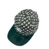 Gorra de teja curva flores verde esmeralda - Imagen 3