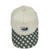 Gorra de teja curva marfil-flores - Imagen 2