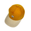 Gorra de teja curva mostaza-beige mármol - Imagen 3